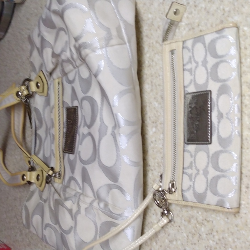 Coach Handbag and Wristlet